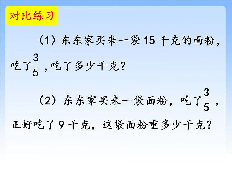 苏教版数学六年级上册 三 简单的分数除法实际问题练习 课件04