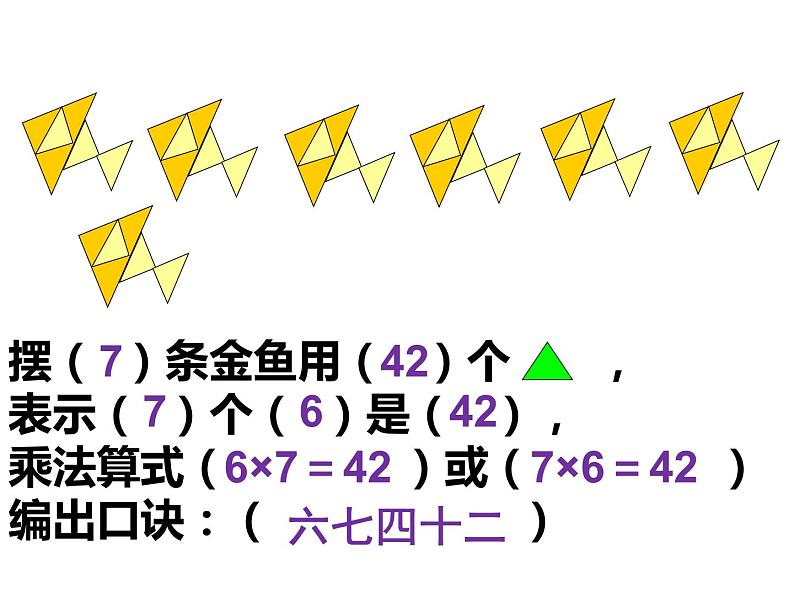 3.1 6，7的乘法口诀（课件）-2021-2022学年数学二年级上册-西师大版 (2)第6页