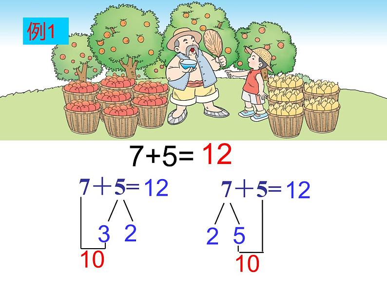 西师大版一年级数学上册 5.3 7，6加几课件PPT05