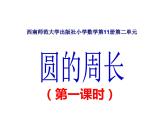 2.2 圓的周長（課件）-2021-2022學(xué)年數(shù)學(xué)六年級上冊-西師大版
