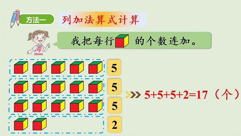 6.青岛版二上第二单元第6课时 相关链接  乘加、乘减课件PPT08