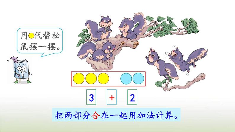 新人教版一年级数学上册31_5的认识和加减法3.95以内数的加法PPT课件第4页