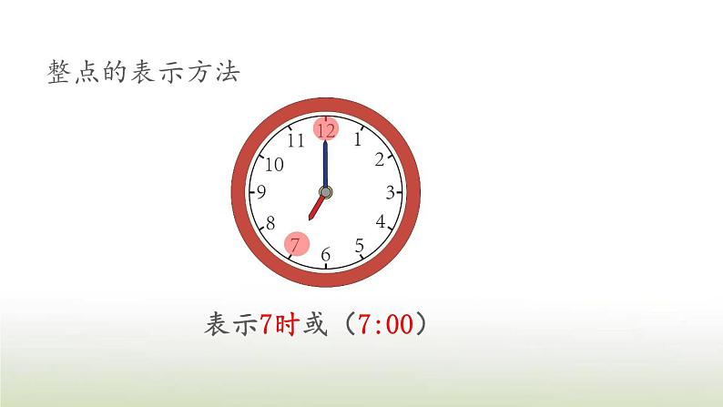 新人教版一年级数学上册7认识钟表7.1认识钟表练习十九PPT课件第6页