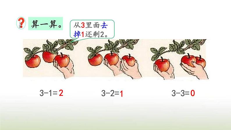 新人教版一年级数学上册31_5的认识和加减法练习六PPT课件第5页