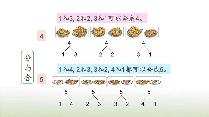 新人教版一年级数学上册31_5的认识和加减法练习七PPT课件第5页