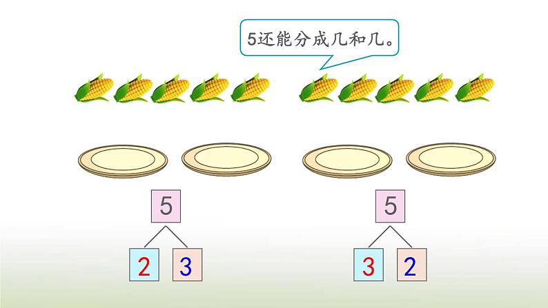 新人教版一年级数学上册31_5的认识和加减法3.65的组成PPT课件第4页