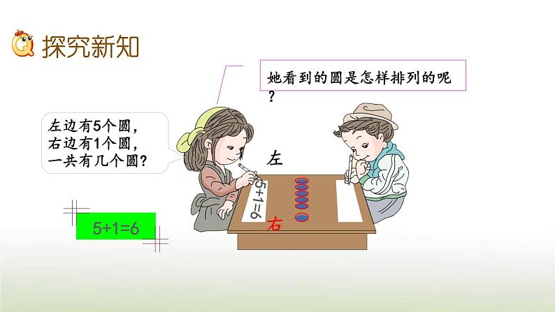 新人教版一年级数学上册56_10的认识和加减法5.46和7的加减法PPT课件第4页