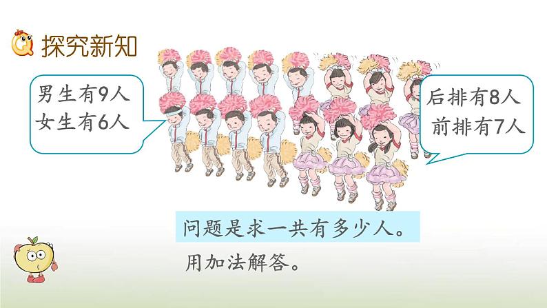 新人教版一年级数学上册820以内的进位加法8.8多角度解决求总数的问题PPT课件第3页