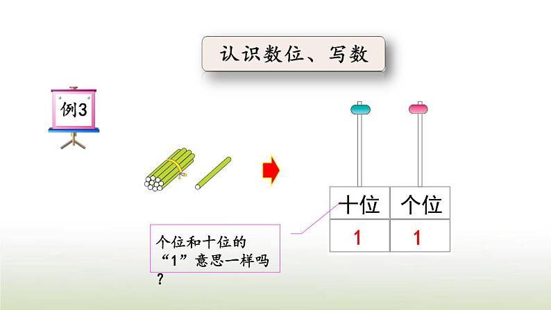 新人教版一年级数学上册611_20各数的认识6.2认识数位写数PPT课件05