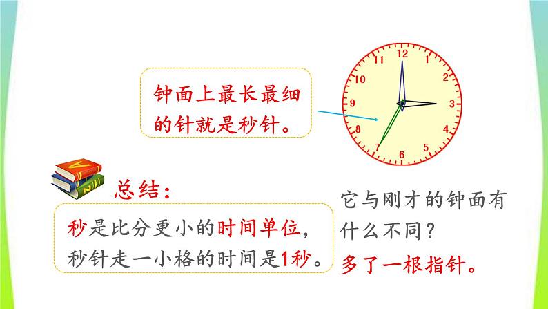 新人教版三年级数学上册1时分秒1.1秒的认识教学PPT课件第4页