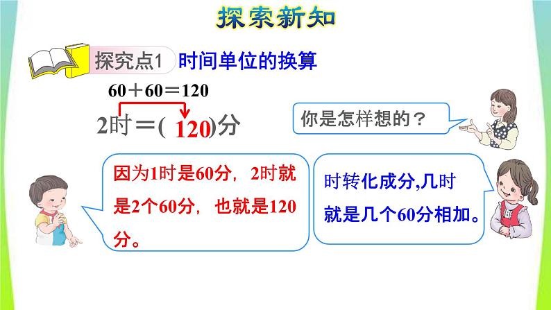 新人教版三年级数学上册1时分秒第2课时时间的计算教学课件第3页