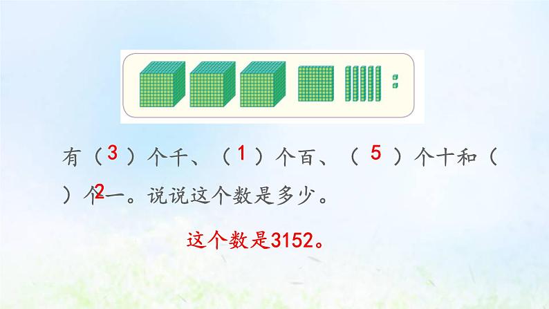 新人教版二年级数学下册7万以内数的认识7.9练习十七教学PPT课件第3页