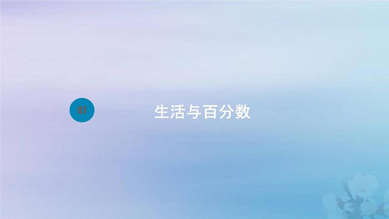 新人教版六年级数学下册2百分数二7生活与百分数课件第1页