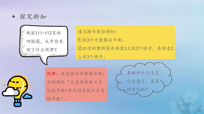 新人教版六年级数学下册6整理与复习27综合与实践__有趣的平衡课件04