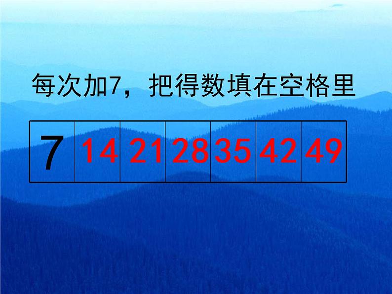 二年级数学上册课件-6.1  7的乘法口诀（3）-人教版第3页