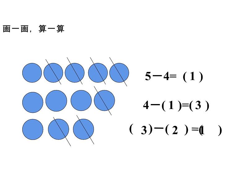 一年级上册数学课件-3.2 还剩下多少（1）-北师大版07