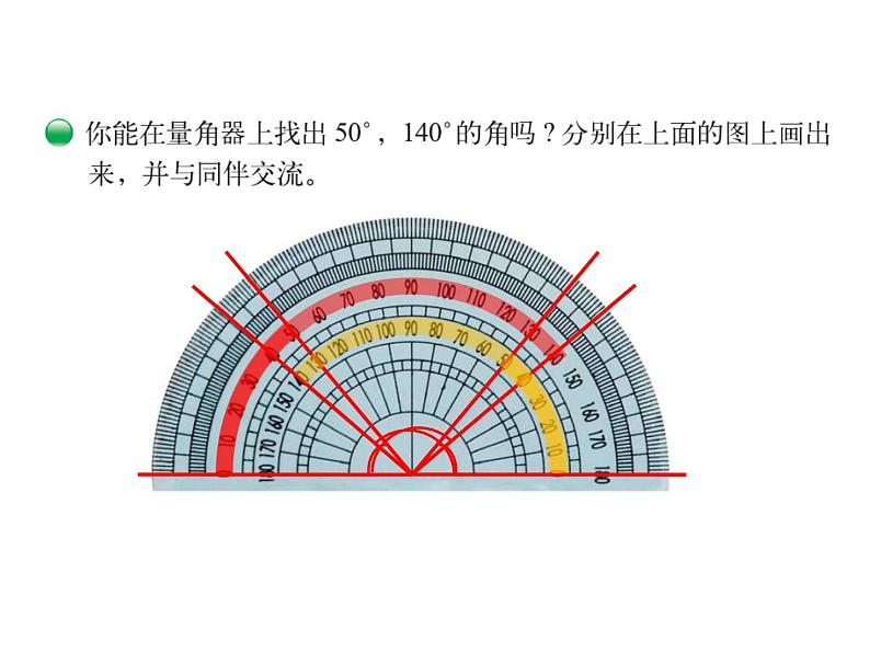 四年级上册数学课件-2.6 角的度量（二）（4）-北师大版第3页