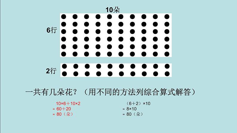 四年级上册数学课件-4.5 乘法分配律（2）-北师大版第4页