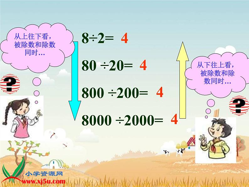 四年级上册数学课件-6.4 商不变的规律（1）-北师大版第5页