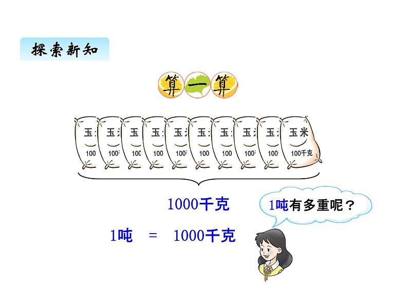 西师大版三年级数学上册 一、克、千克、吨2（课件）第3页