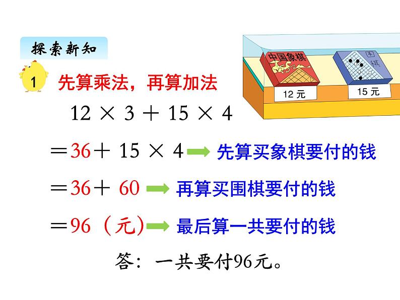 苏教版数学四年级上册 七、1三步混合运算1 课件第7页