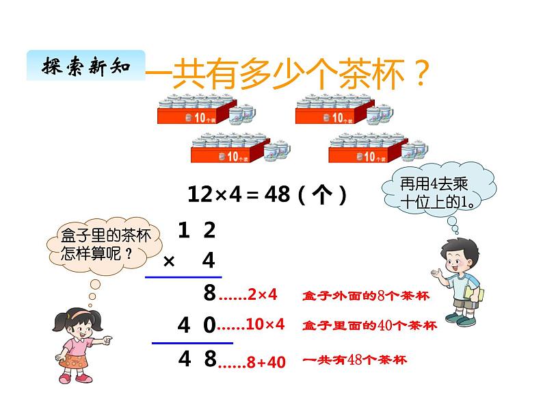 西师大版三年级数学上册 二、2一位数乘二位数的笔算1（课件）06