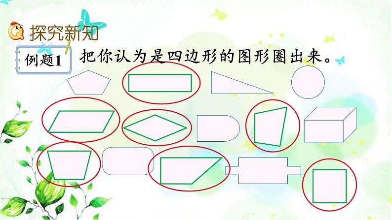 新人教版三年级数学上册7长方形和正方形7.1四边形的初步认识课件第3页