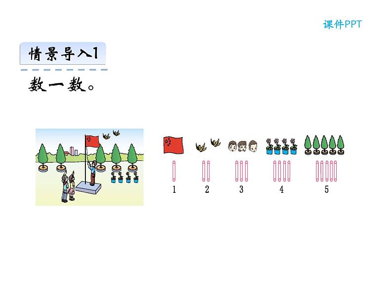 1.1 1～5的认识（5）（课件）-2021-2022学年数学一年级上册-西师大版第6页