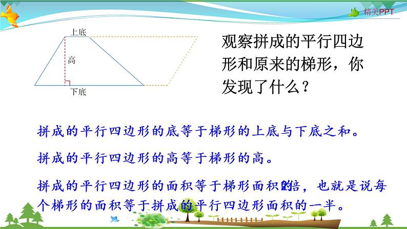 人教版 五年级上册 数学 6.3 梯形的面积 教学课件（优质）05