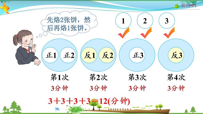 人教版 四年级上册 数学 8.2 烙饼问题 教学课件（优质）04