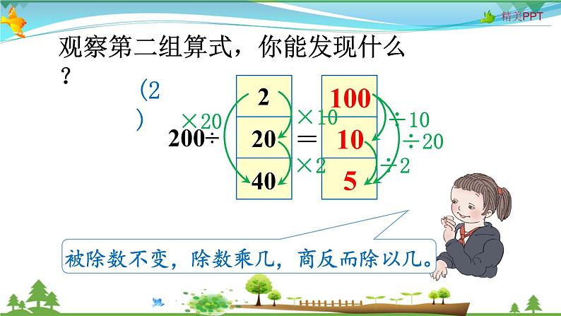 人教版 四年级上册 数学 6.2第6课时 商的变化规律 教学课件（优质）06