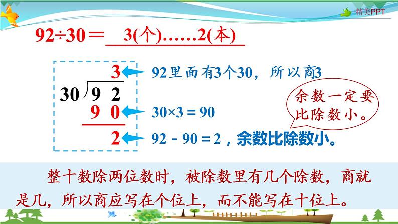 人教版 四年级上册 数学 6.2第1课时 除数是整十数的除法 教学课件（优质）06