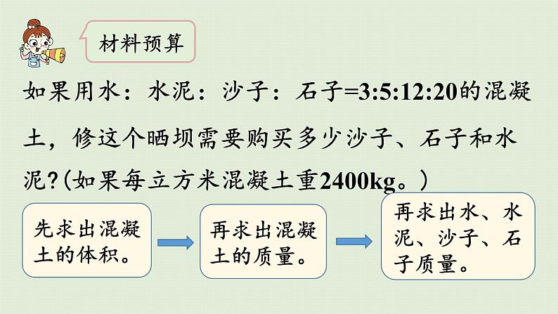 西师版六上第四单元综合与实践  修晒坝的经费预算课件PPT第6页