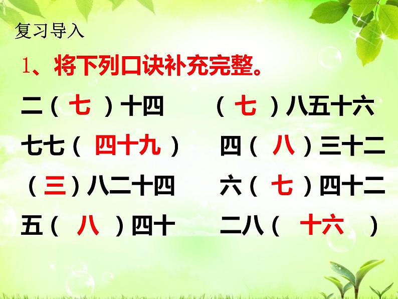 6.3 用乘法口诀求商（3）（课件）-2021-2022学年数学二年级上册-西师大版第2页