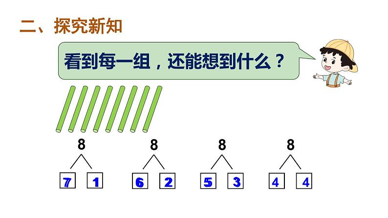 人教版一年级上册第五单元—— 第7课时 8和9的组成（教案+课件）03