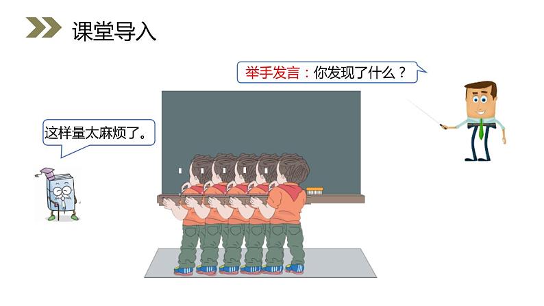 人教版数学二年级上册同步ppt课件1.2认识米以及米和厘米的关系第3页