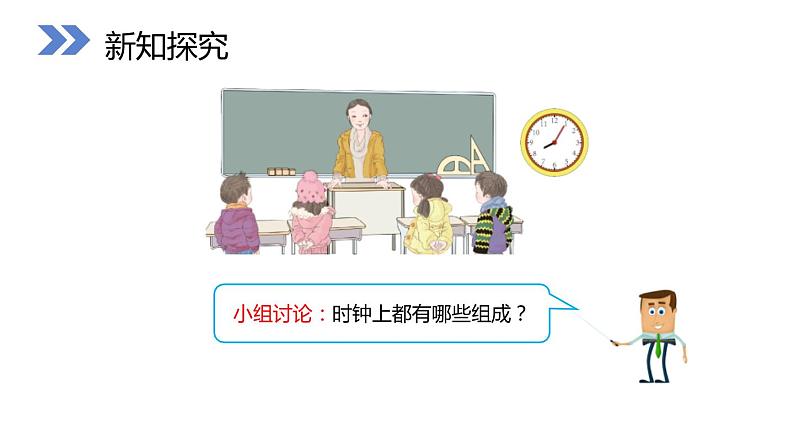 人教版数学二年级上册同步ppt课件7.1认识时间认识时和分03