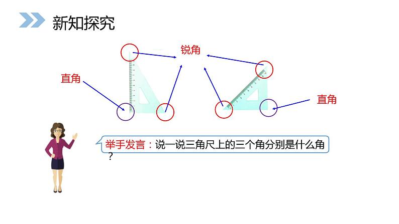 人教版数学二年级上册同步ppt课件3.3用一副三角尺拼出钝角第3页