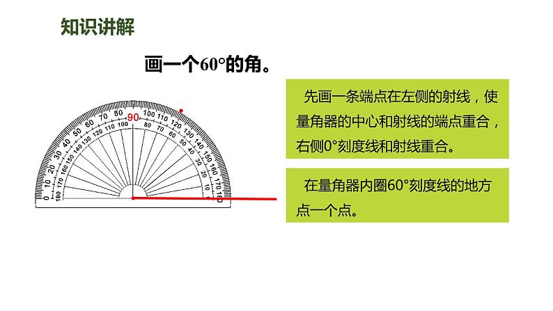 人教版数学四年级上册ppt课件3.3画角第8页