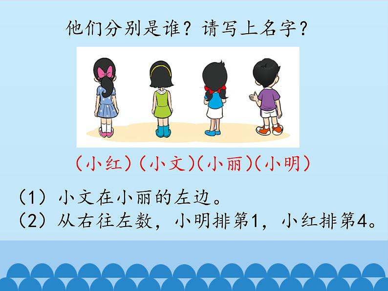 一年级上册数学课件-2 10以内数的认识-顺序-冀教版第3页