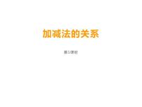 数学四年级上册加减法的关系课文内容课件ppt