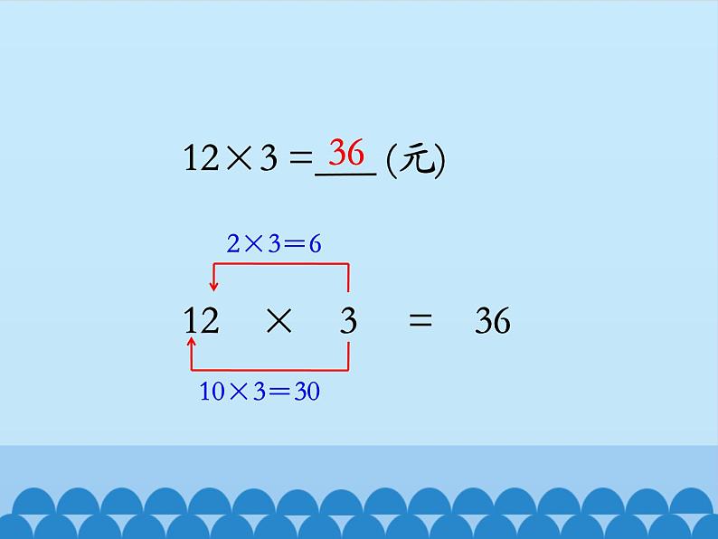 三年级上册数学课件-2 两、三位数乘一位数-口算乘法(两位数乘一位数)-冀教版06