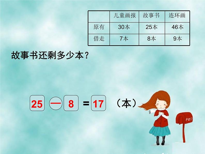 北师大标准版一年级数学下册 阅览室 课件之一07