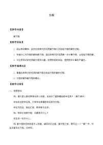 2021学年八 方程教案设计