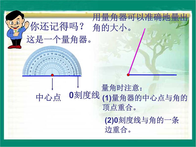 4 画指定度数的角1（课件）数学四年级上册-冀教版04