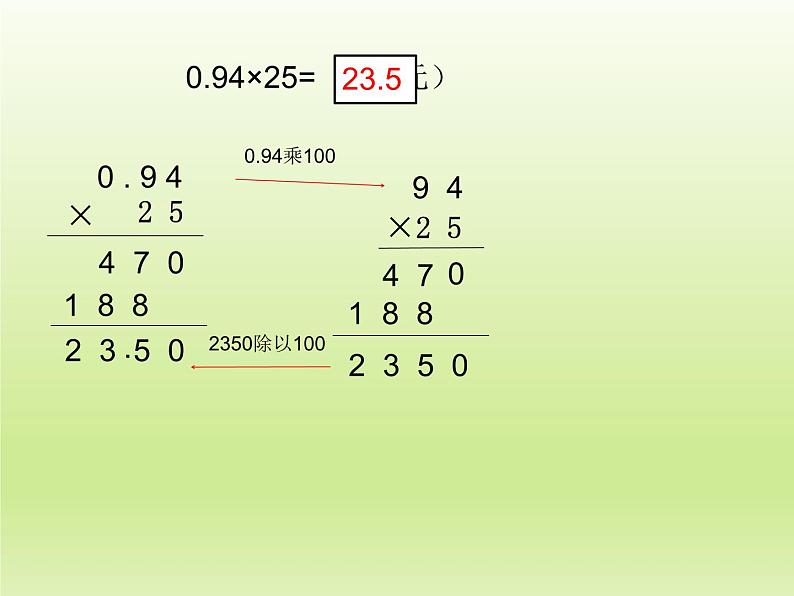 2 小数乘整数（课件）数学五年级上册-冀教版第7页