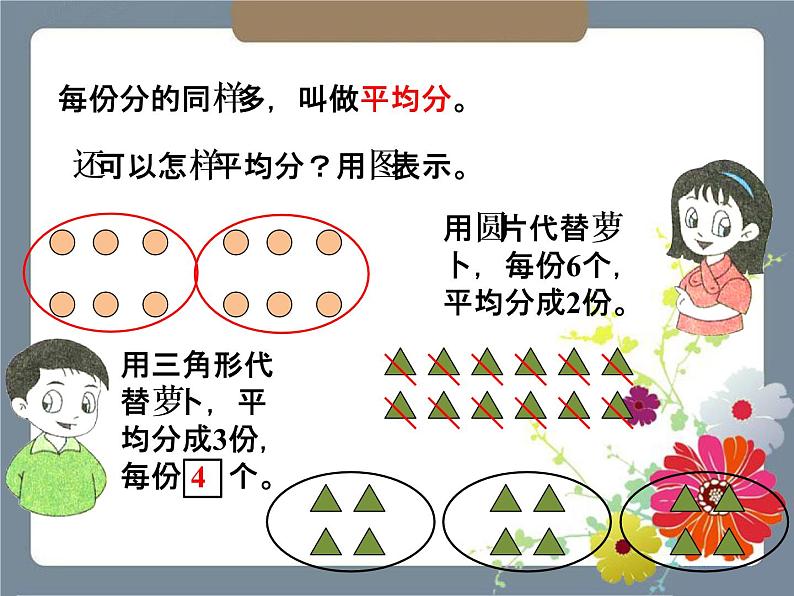 二年级上册数学课件-1《平均分》 浙教版(共19张PPT)05