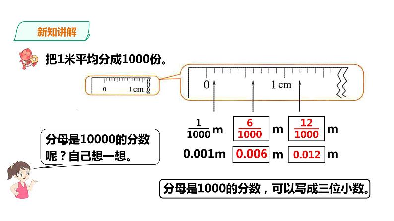 五年级上册数学课件-1.1分母是10、100、1000的分数 课件PPT08