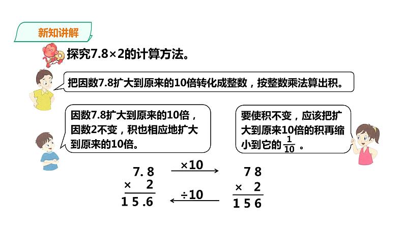 五年级上册数学课件-2.5小数与整数相乘 课件PPT07