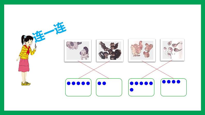 2021-2022学年小学数学人教版一年级上册 1 准备课 1.3 练习一 课件第3页